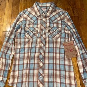 True Religion Plaid Long Sleeve Shirt